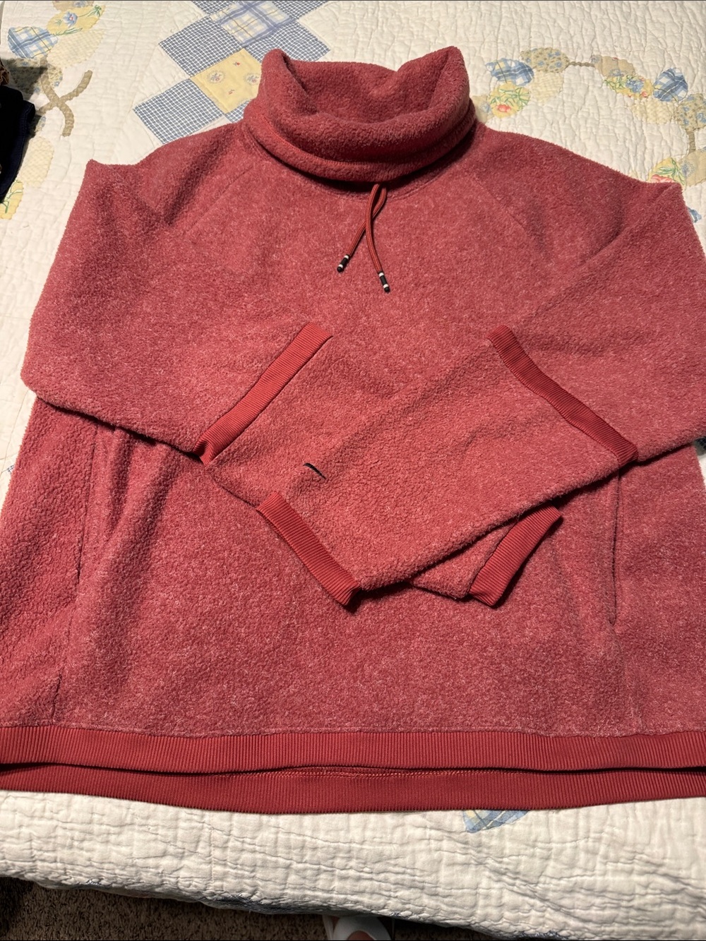 Nike Turtleneck Pullover Sweater - Rose Red